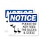 Signmission Please Do Not Feed The Ducks And Geese Sign With Symbol, 7 in W x Rectangle, Vinyl Decal OS-2PACK-NS-D-57-L-17379 - alternate 1